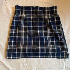 John Galt Plaid Mini Skirt